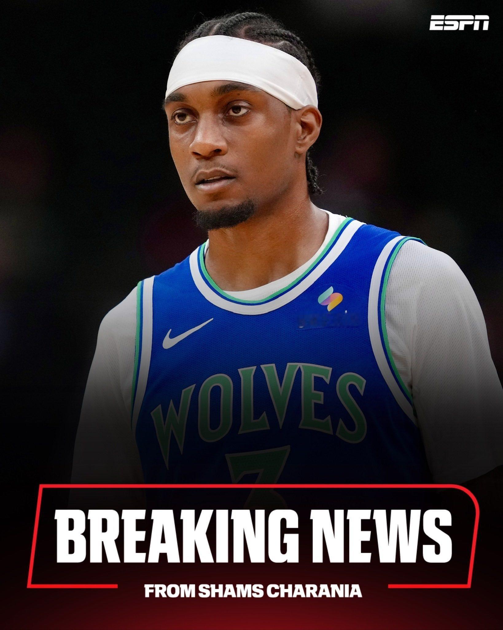 NBA 麦克丹尼尔斯与森林狼达成一份一年4000万的提前续约合同！他最早可以在 