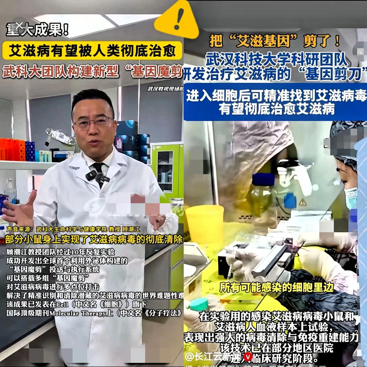 刷到个消息，手都抖了。

又是武汉。

武科大，在搞艾滋病的治疗药物，已经干到三