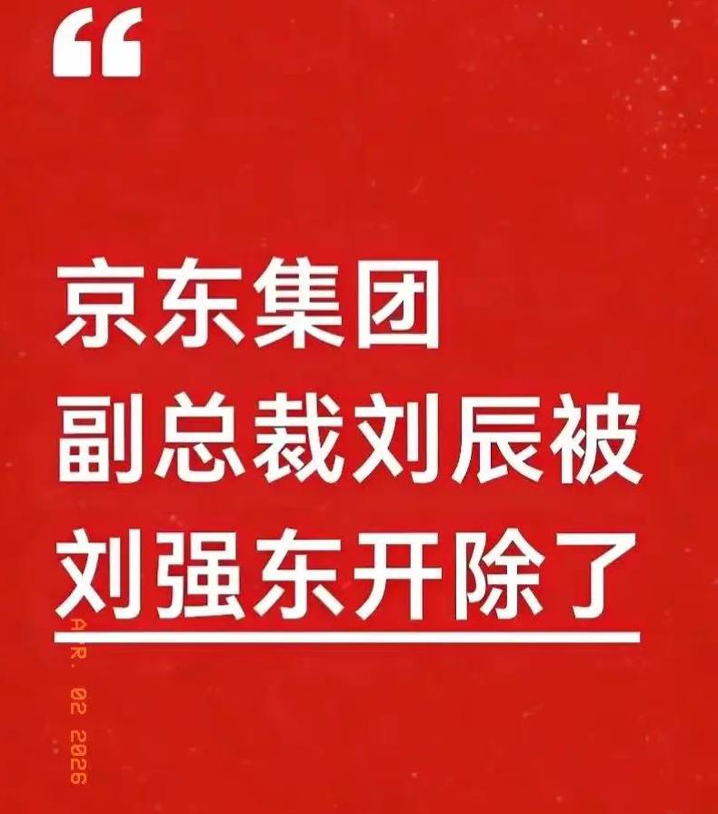 东哥这回是真的不留情面了。
多家媒体都锤实了，京东集团副总裁刘辰直接被开除。
我