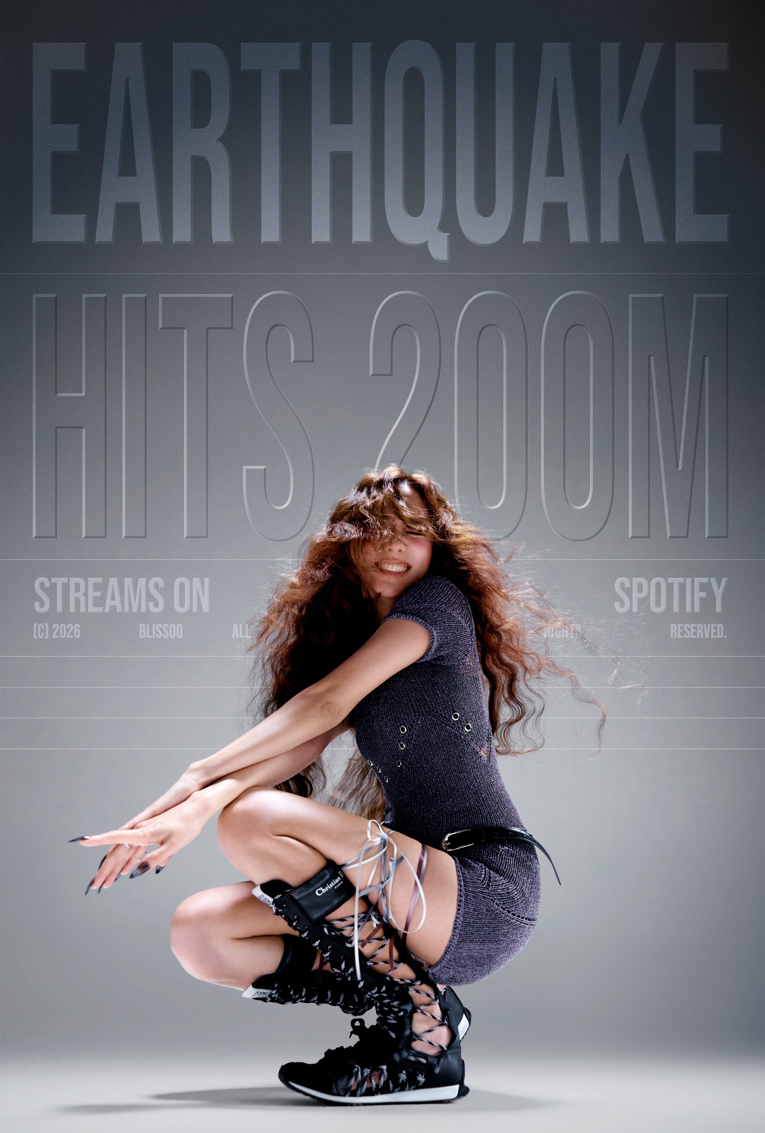 金智秀『earthquake』Spotify流媒突破2️⃣亿🎉成为金智秀第二首