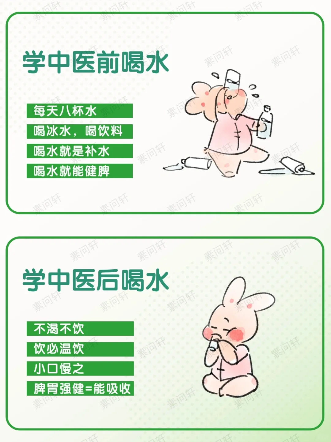 学中医前喝水🆚学中医后喝水