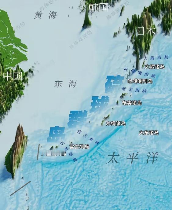 琉球群岛就像一道天然屏障，横亘在东海和太平洋之间，也是进出太平洋的钥匙，这关乎到