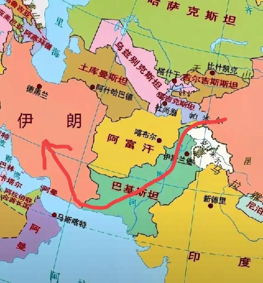 新疆和伊朗之间明明隔了一个阿富汗，为何要绕远道经巴基斯坦再转入伊朗？原来阿富汗有