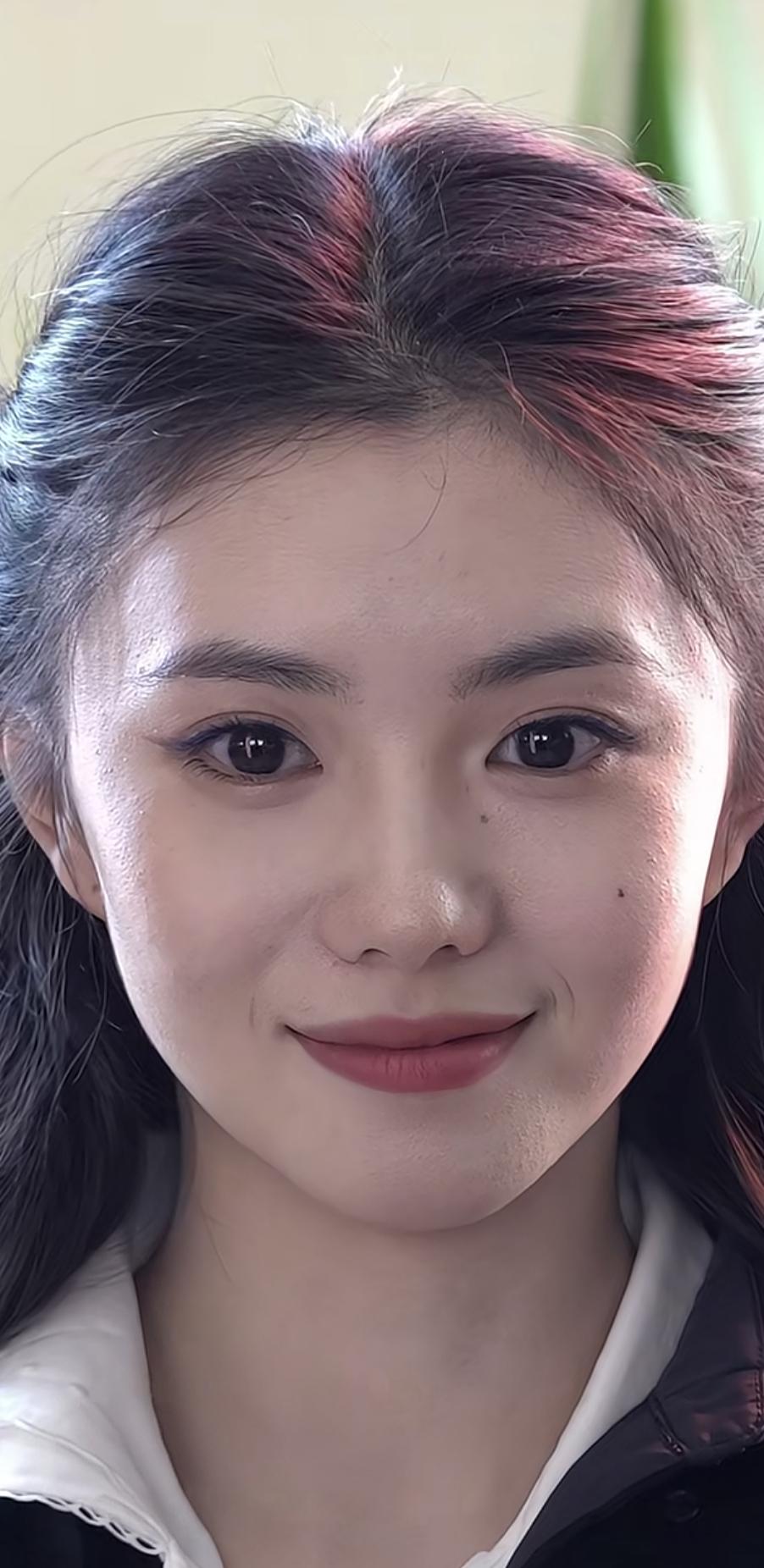 刘浩存，无美颜无滤镜的状态