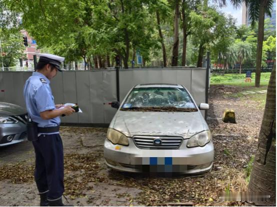 【南沙街道开展“僵尸车”排查清理行动】为有效净化道路交通环境、消除安全隐患、盘活