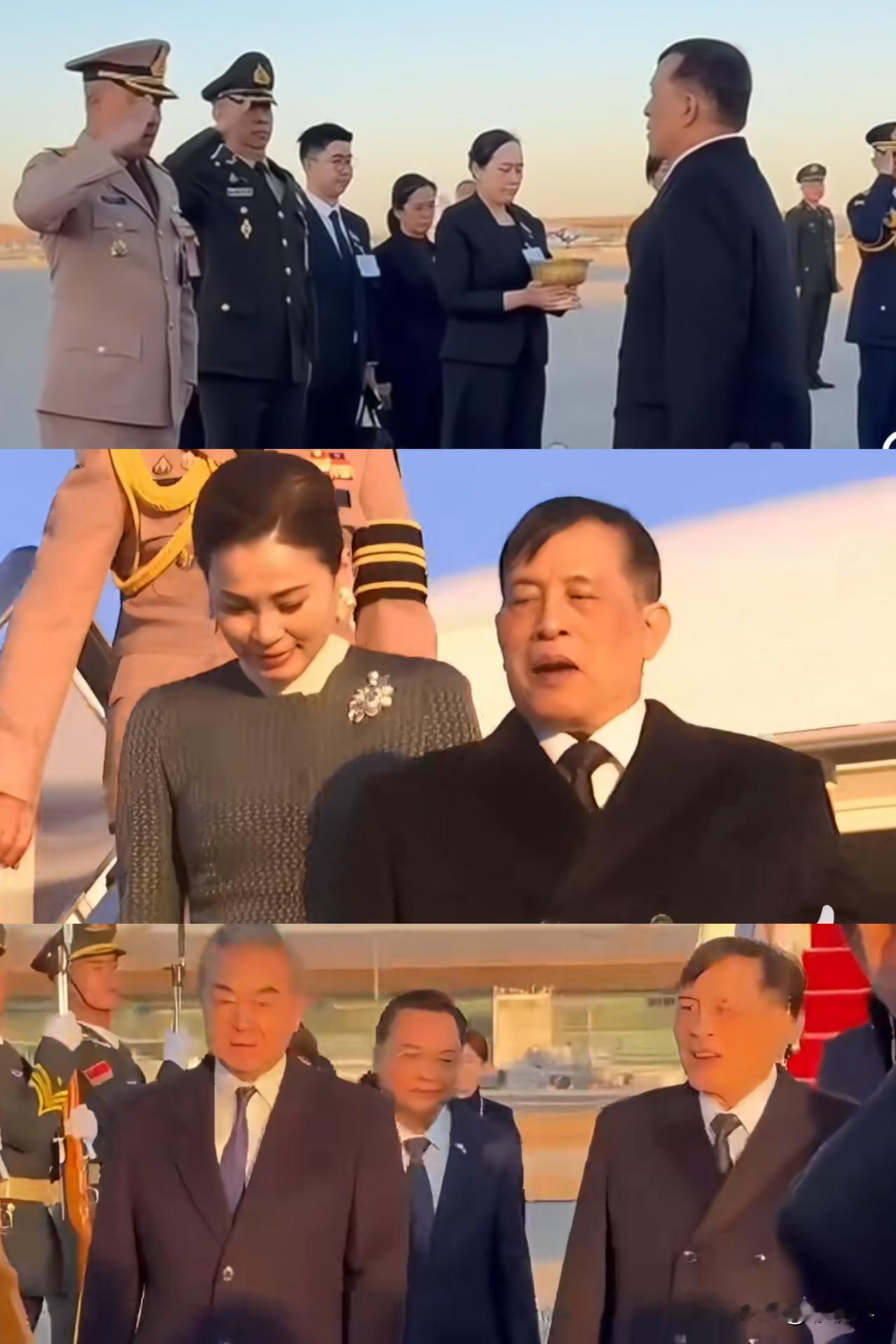 红地毯热迎！泰国国王携王后抵京，开启为期三天的访华之行，以庆祝中泰建交50周年、