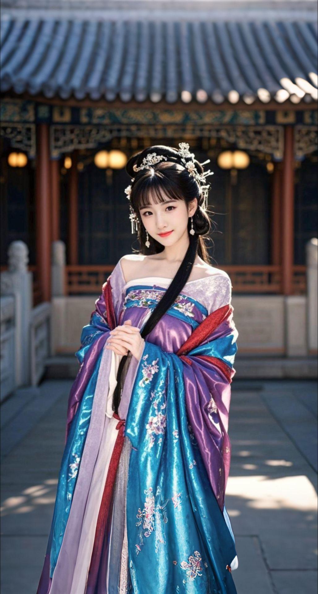 AI扩图 AI夜阑佳人