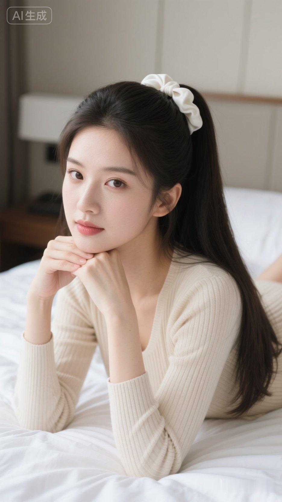 温柔甜美的少女，慵懒的午后时光