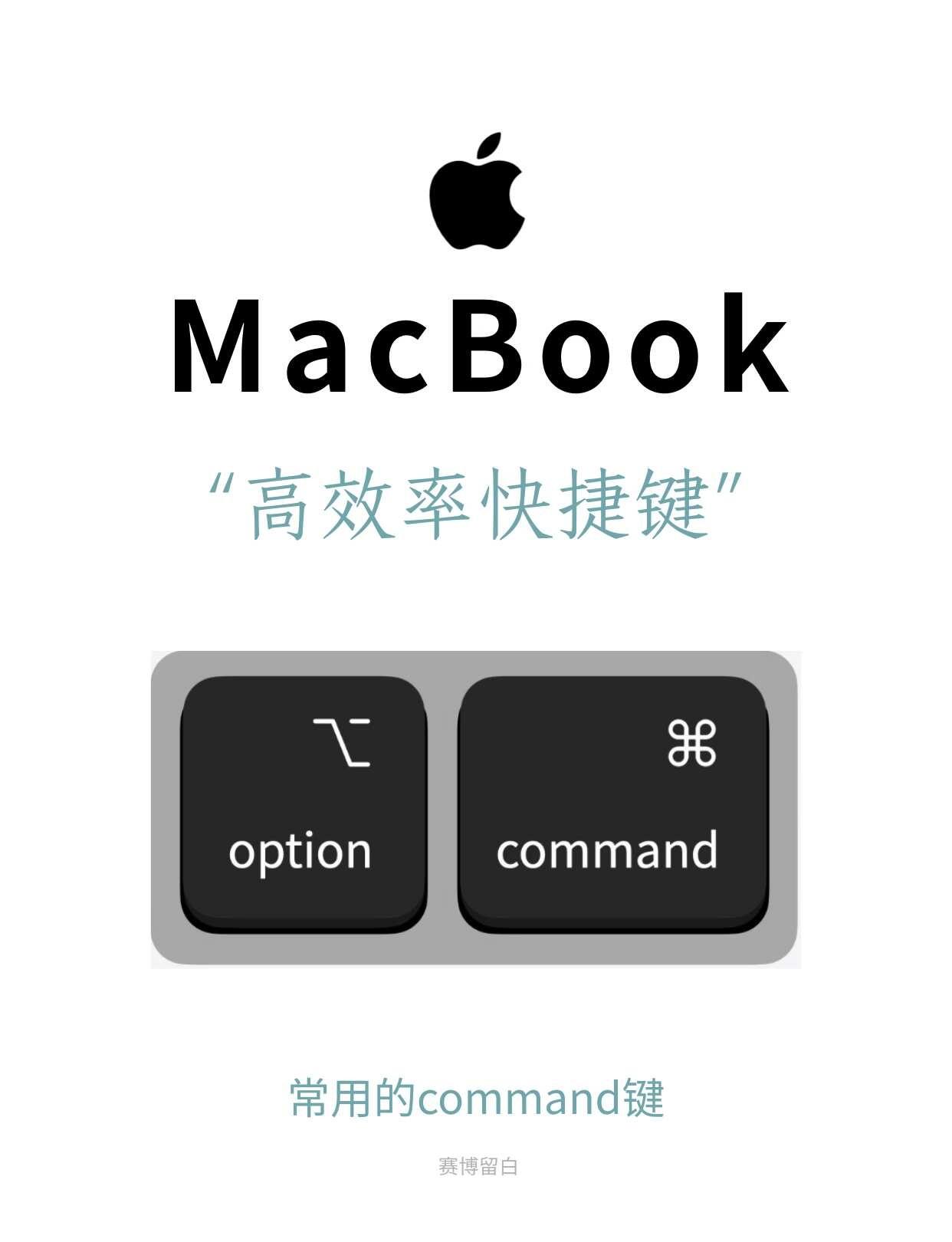 🔥mac必备：好用常用快捷键！效率直翻倍！
这次呕心整理新手必看MacBook