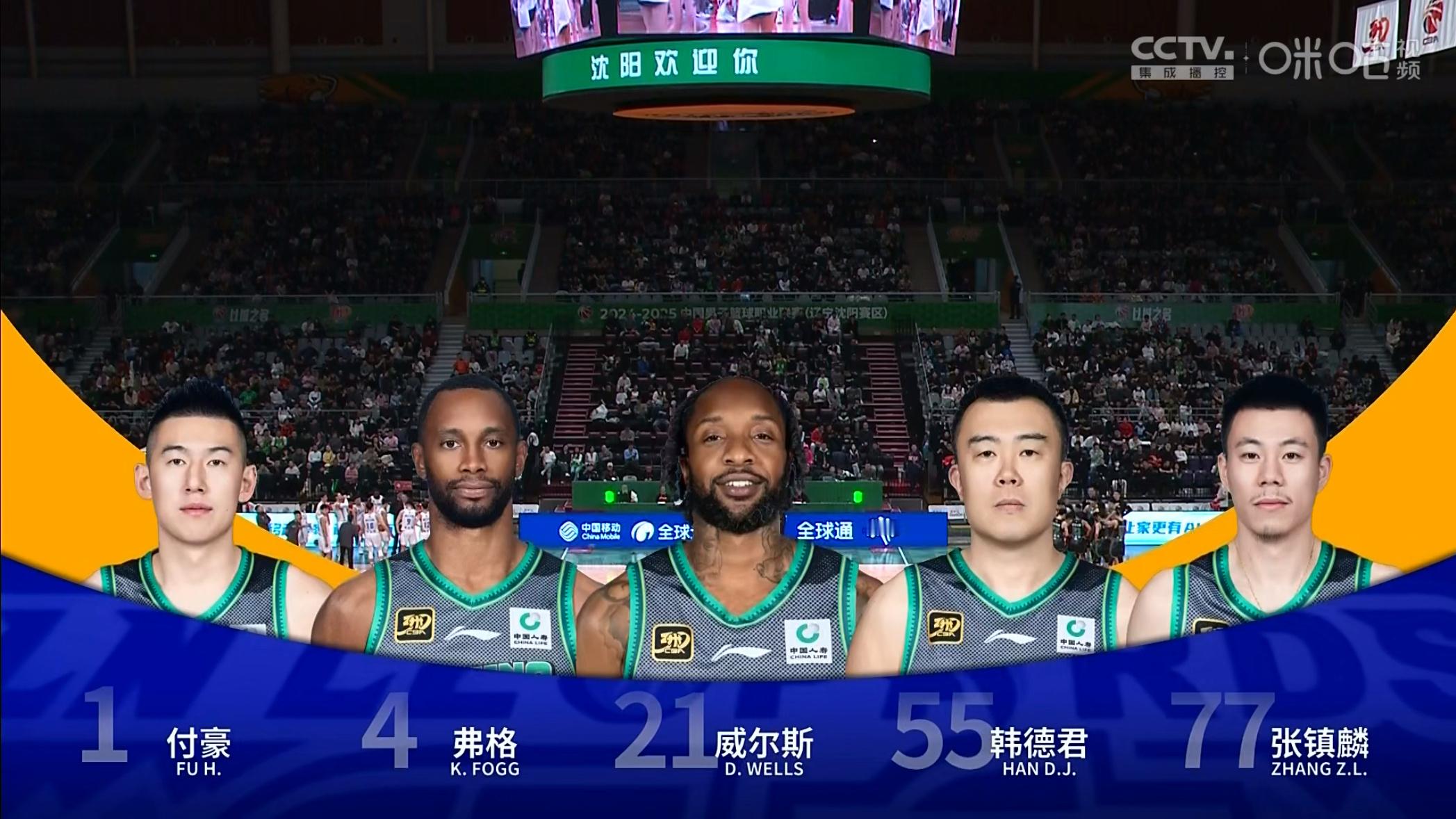 辽宁队首发一套全新的首发，太高了 