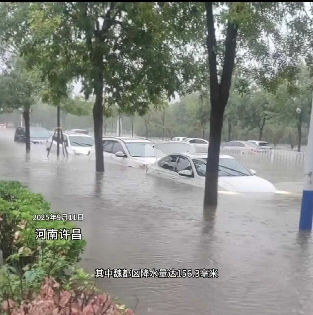 河南又又又又来暴雨了，据说还破纪录，一小时158mm雨量，这会悲剧了吧，保险公司