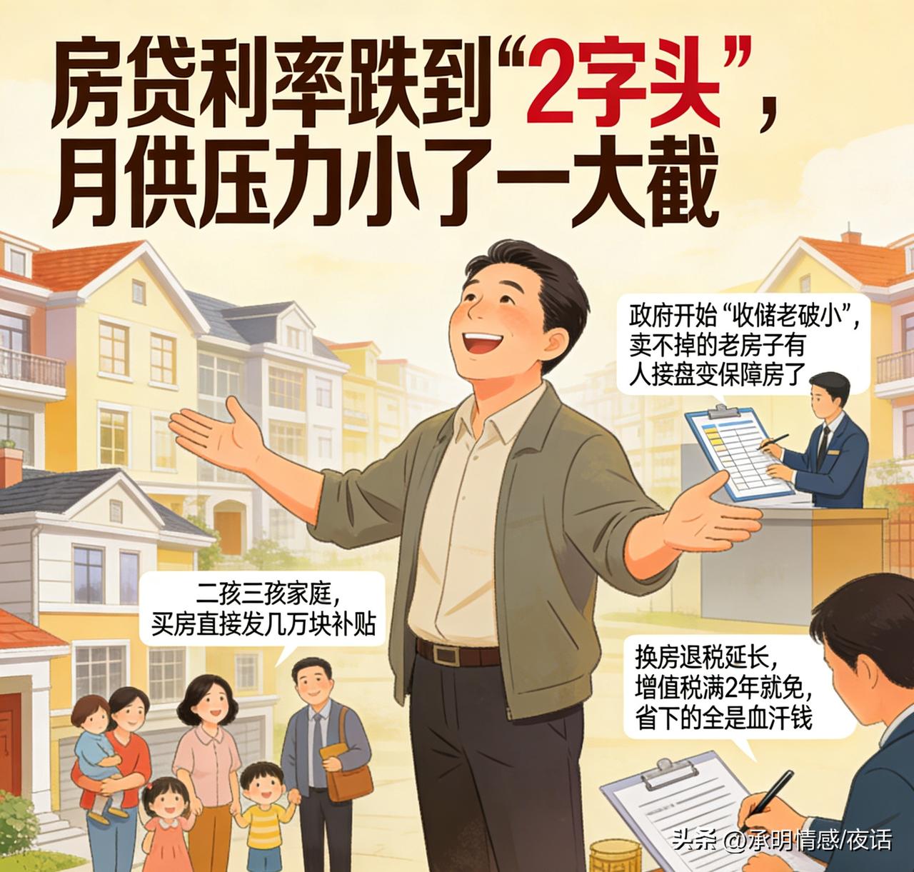 家人们，2026年楼市真发糖了！这次不是挤牙膏，是真金白银往咱兜里揣啊！
 
 