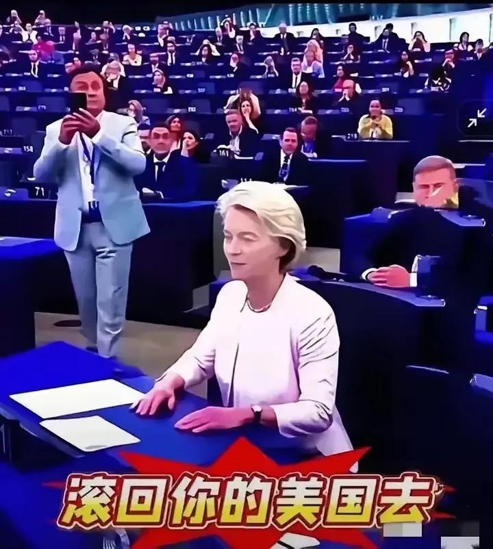 不接受反驳，欧洲的衰落跟这个女人有很大的关系，她是美帝利益的9维护者。