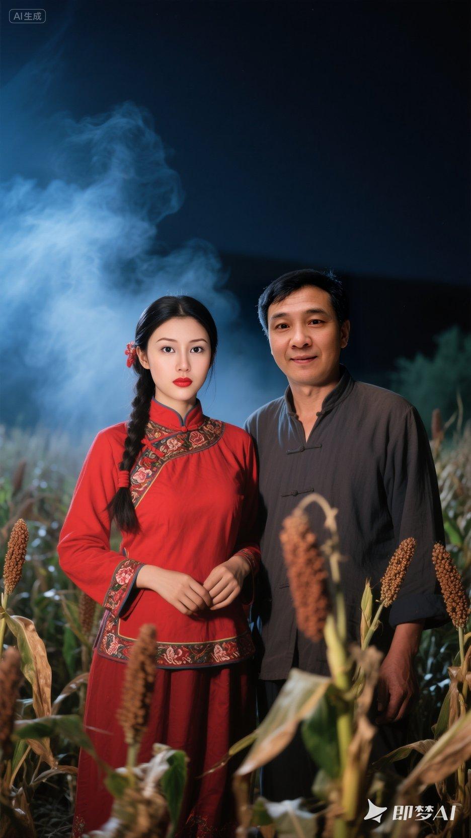 上联:莫言高粱红似火，请对下联老舍杨柳绿如烟