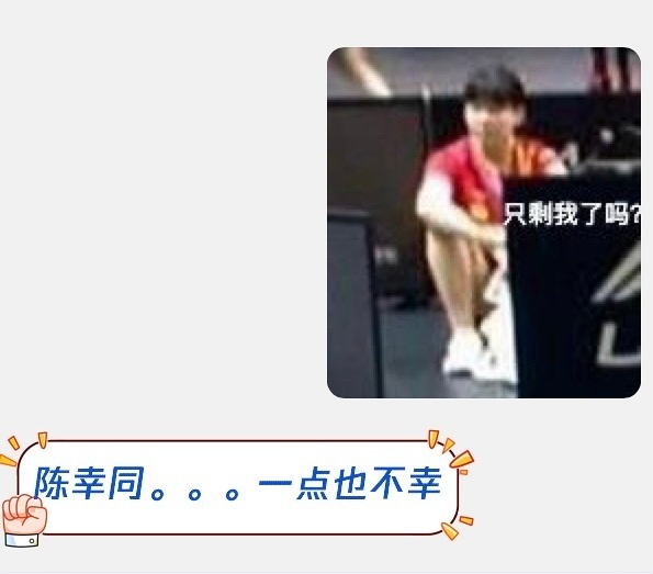 汪顺不顺。陈幸同不幸。 ​​​