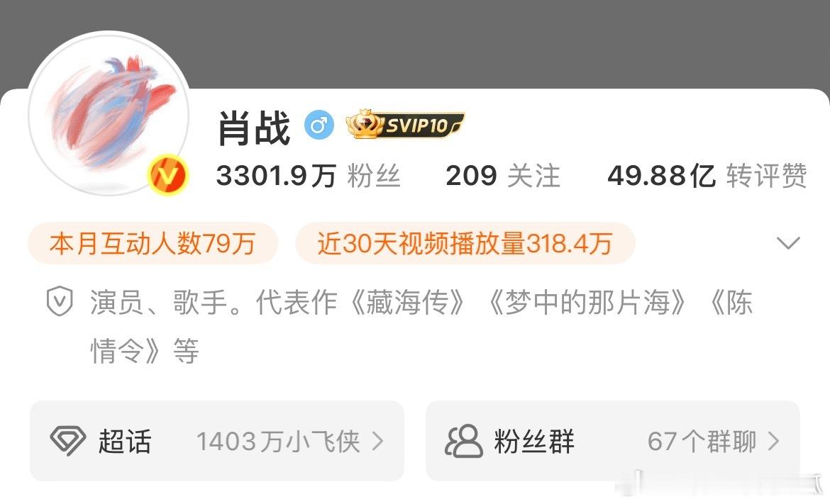 肖战微博改名是演员、歌手肖战！代表作《藏海传》、《梦中的那片海》、《陈情令》等！