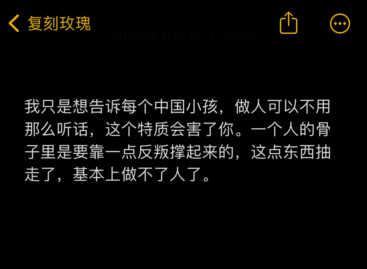 我只是想告诉每个中国小孩 ​​​
