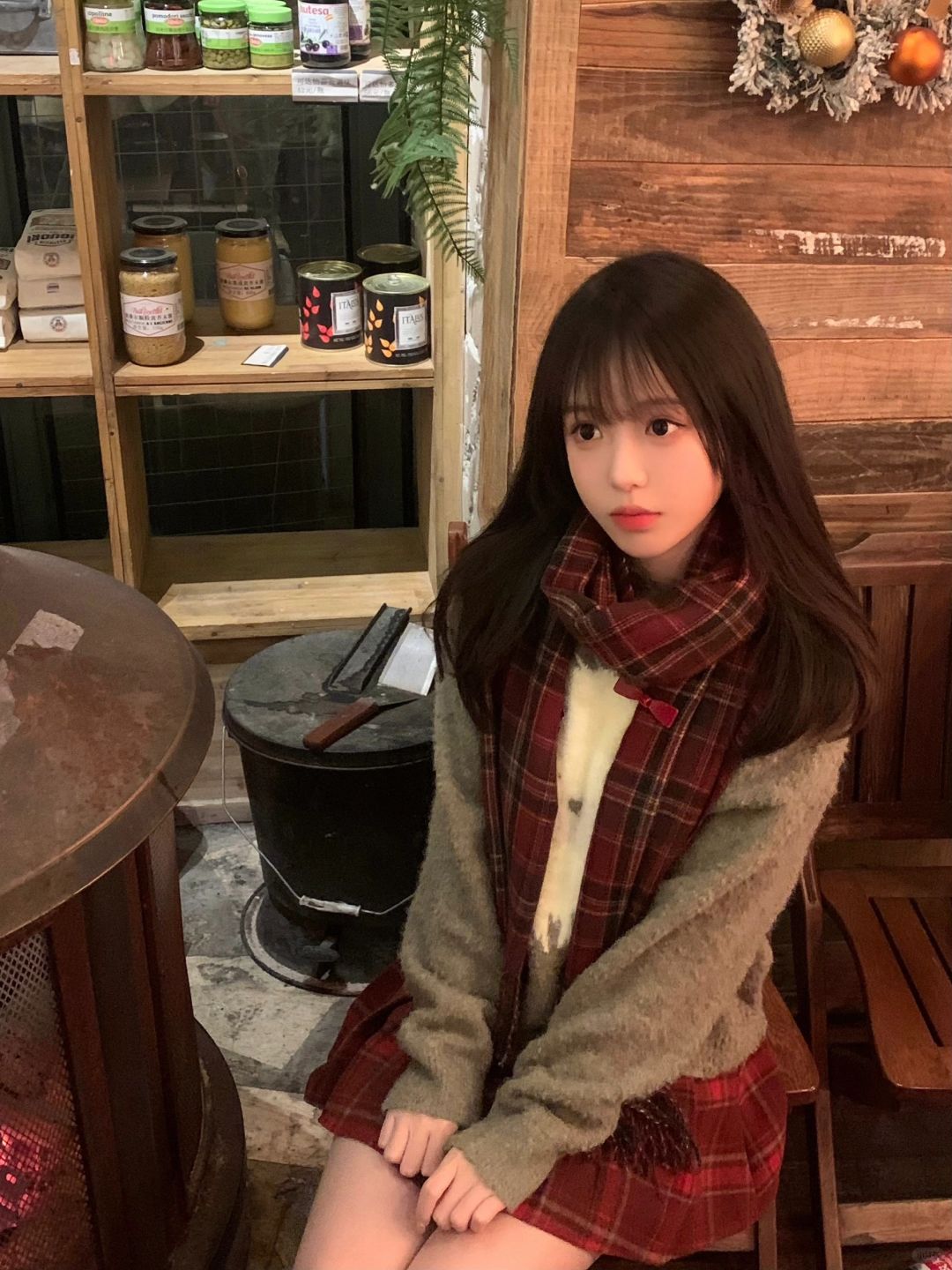 冬天 小木屋 火炉 我和你