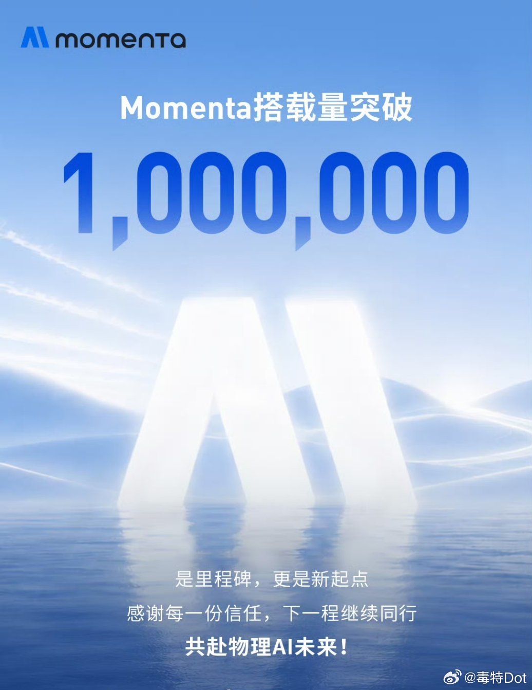 Momenta智驾搭载量突破100万台，应该是商业化最成功的智驾方案供应商，不少