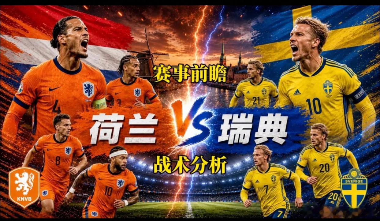 荷兰vs瑞典 ⚽️世界杯F组生死战来了！今天这场绝对是“传控大师与北欧铁骑之争”