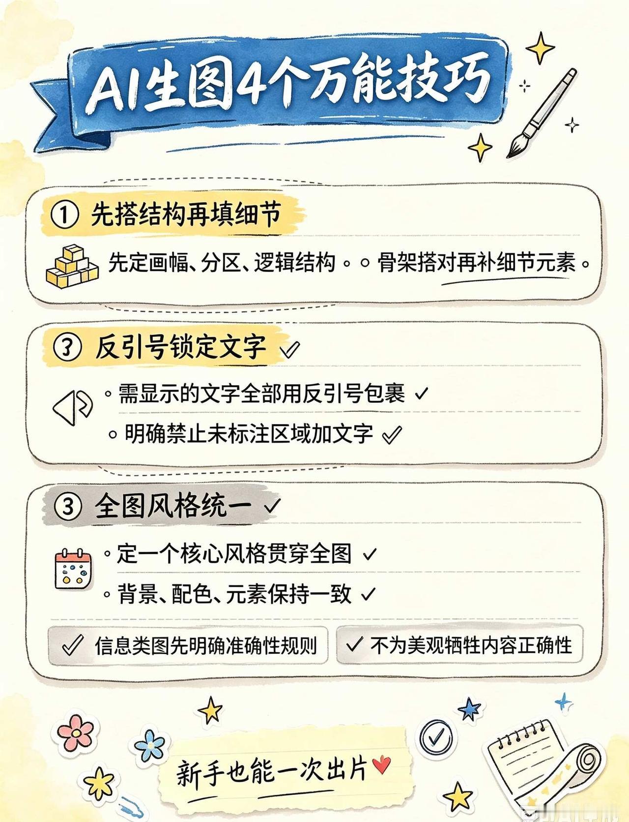 新手AI生图零翻车｜东风集训
谁懂啊家人们！
之前用AI做图要么文字乱码、要么构