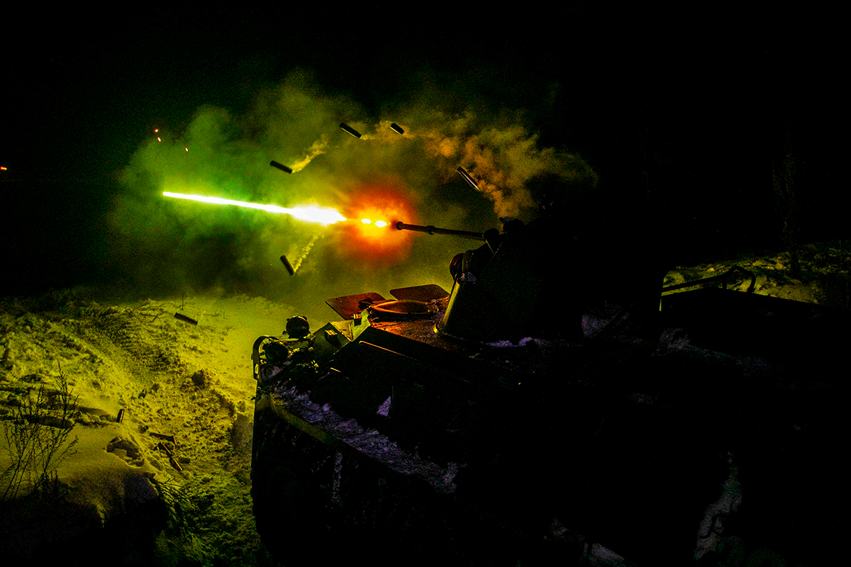 在波罗的海舰队的海军陆战队夜间训练#烽火问鼎计划# ​​​