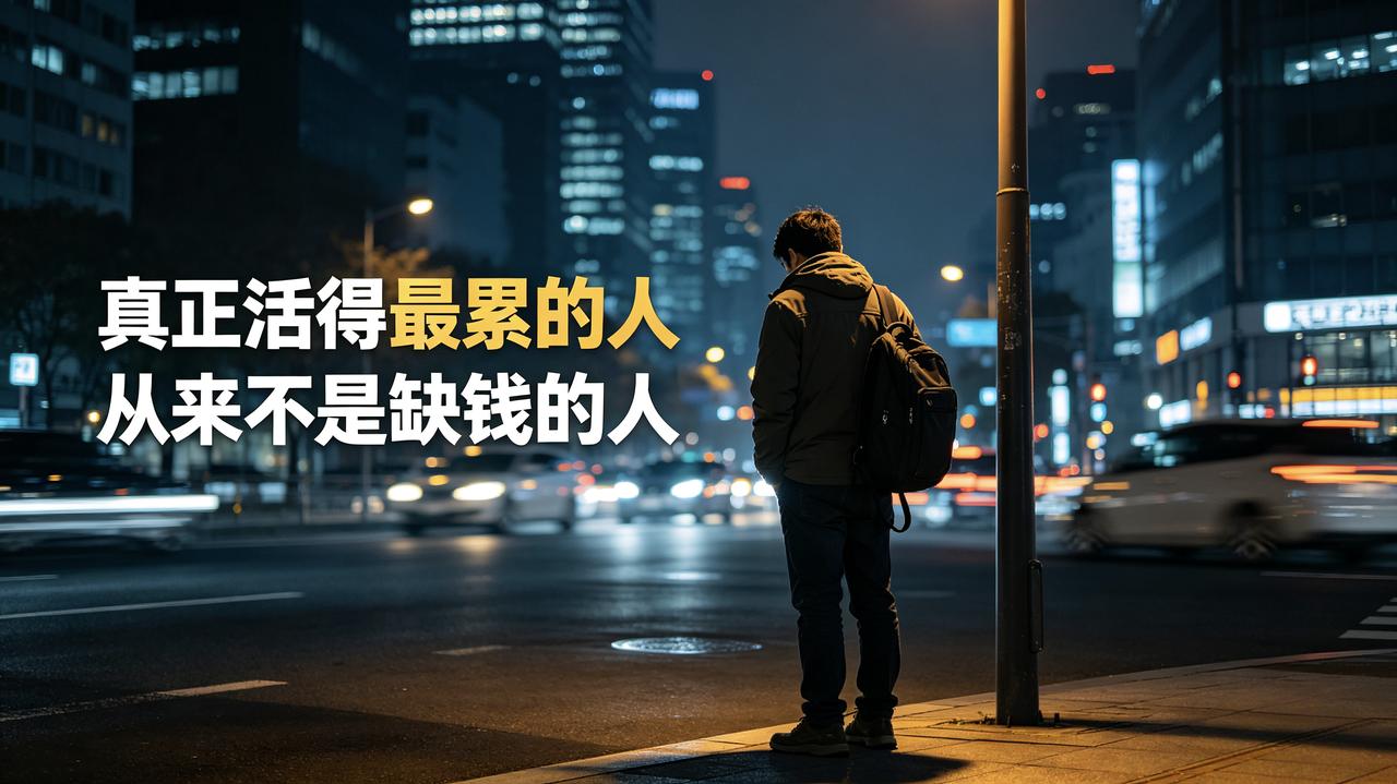 真正活得最累的人，从来不是缺钱的人
 
终于看清一个最真实的人间真相：这个世上，