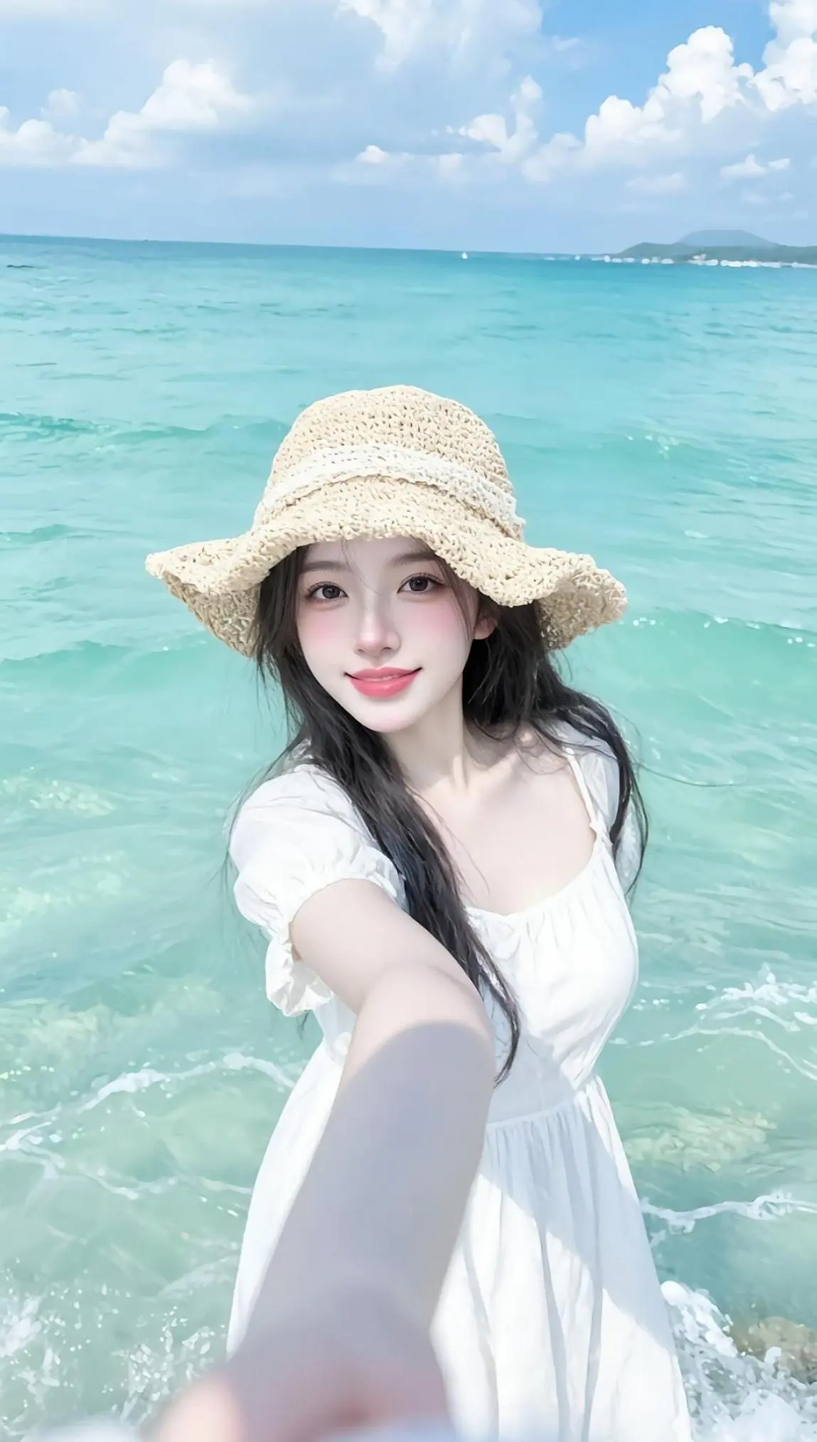 海滨自拍ai创作  AI创作  全新AI写真想跪下来求自己别玩写真了