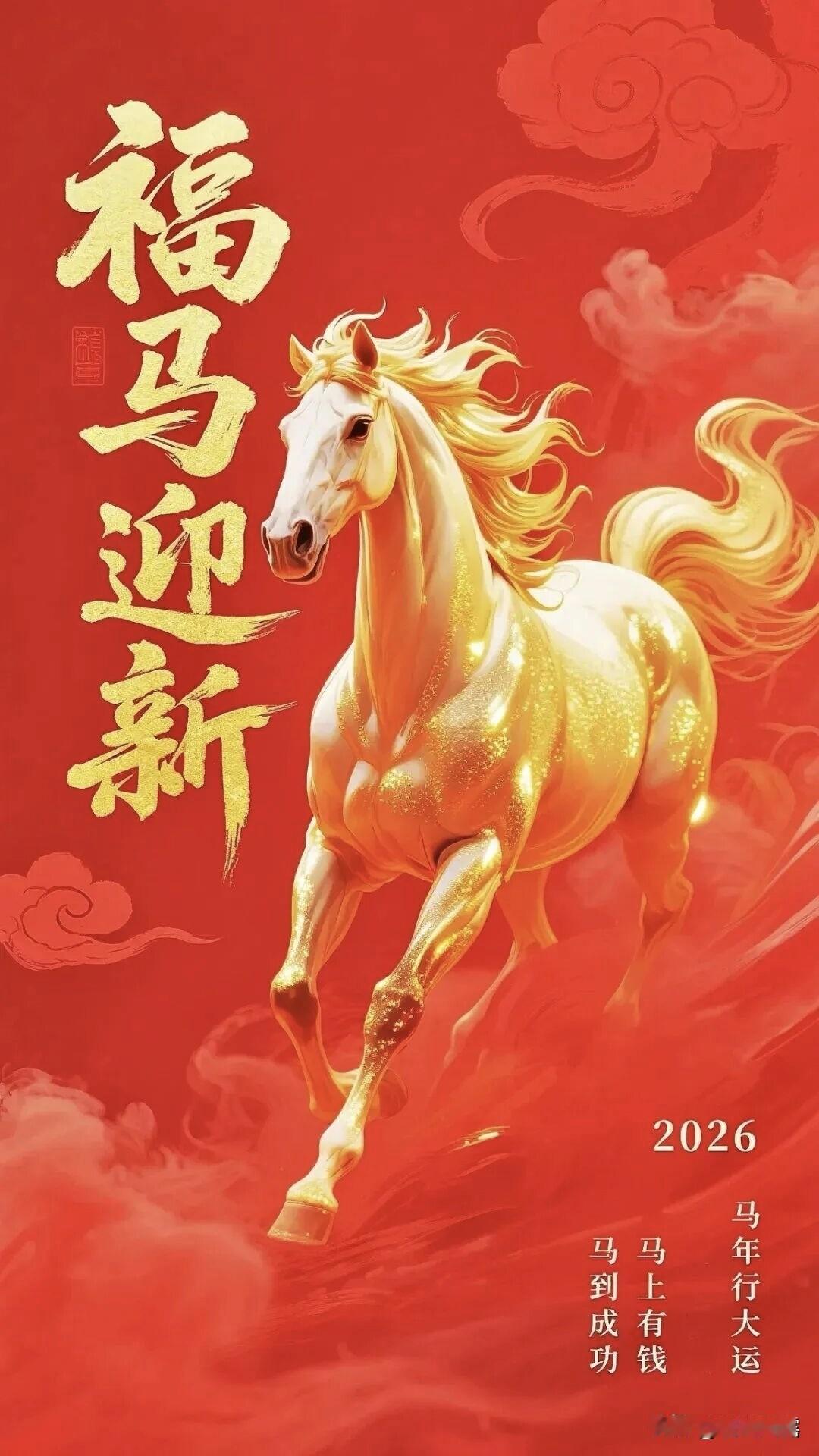 书写下新一年的美好愿望：愿我们在马年，幸福快乐，平安健康，万事顺遂，如意吉祥！