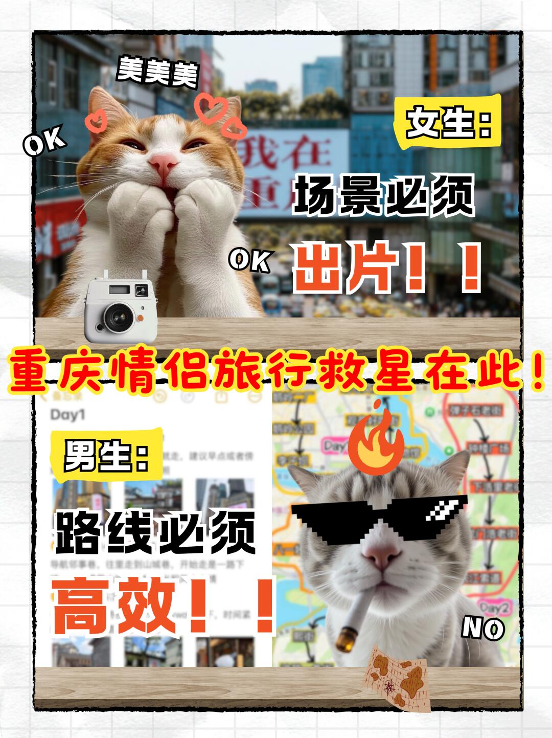 重庆情侣旅行防吵架攻略📖定制一键解决！