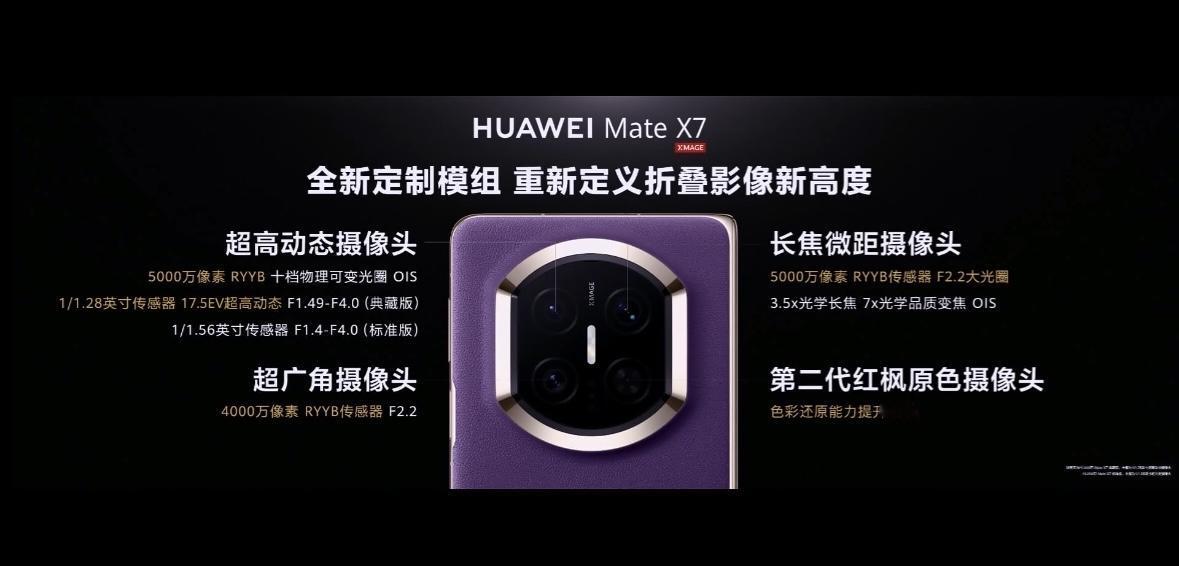 华为Mate X7
16+512 12999元
16+1T 13999元 

华
