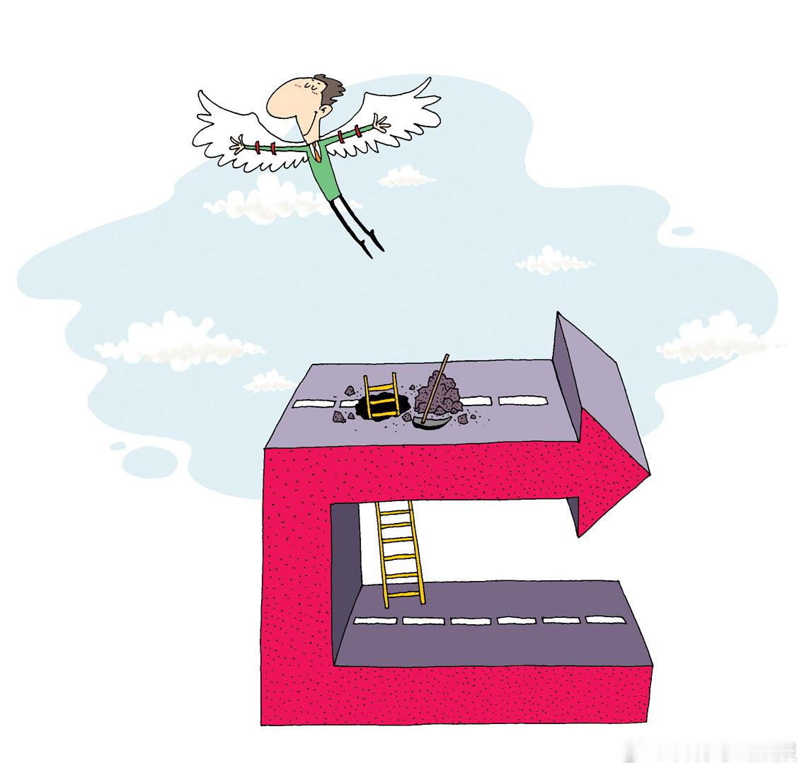 #画里话外# 看似走到尽头的路，也许是另一个更高的起点。（漫画/小黑孩） ​​​