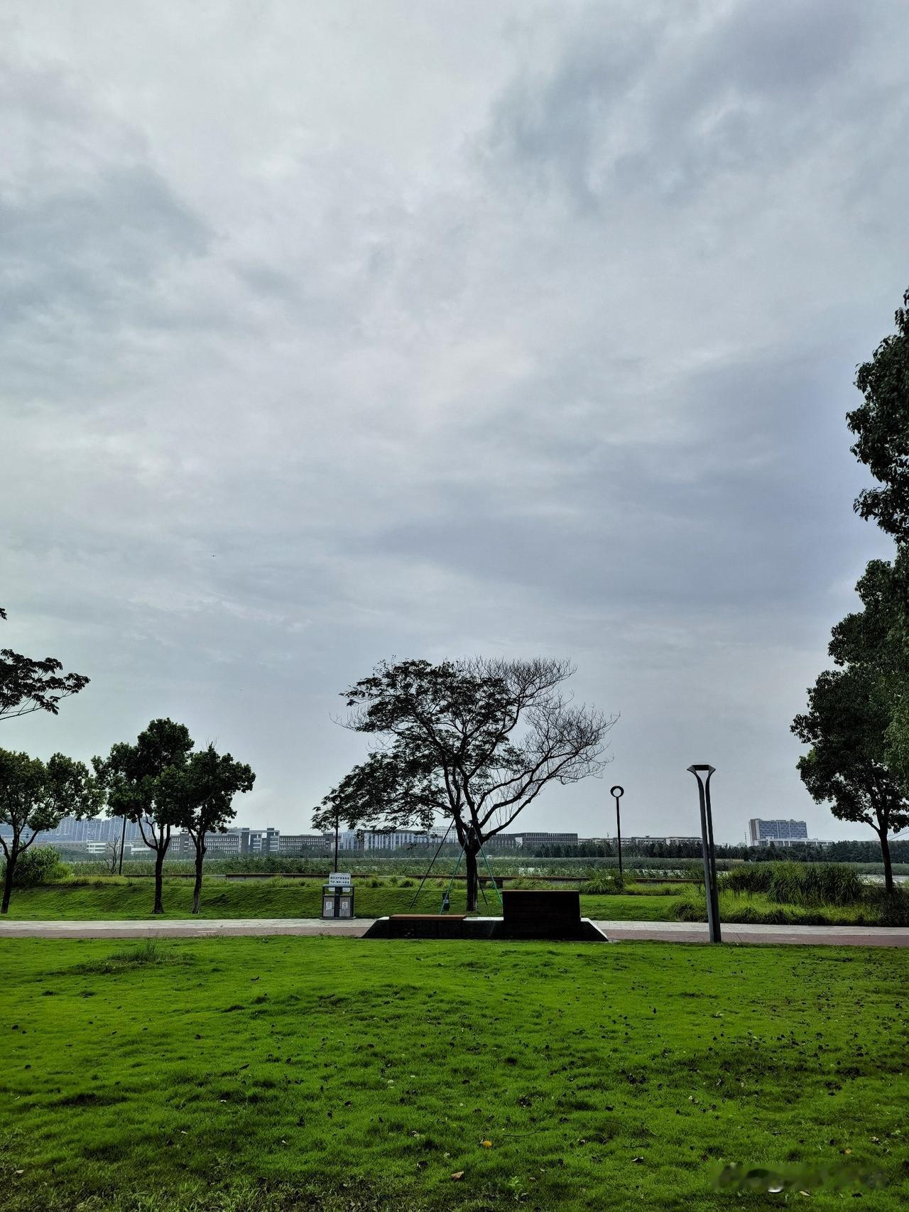 打卡水韵滨江公园，感受雨后的风和日丽。

久雨天晴，漫步在甬江水韵滨江公园，微阴