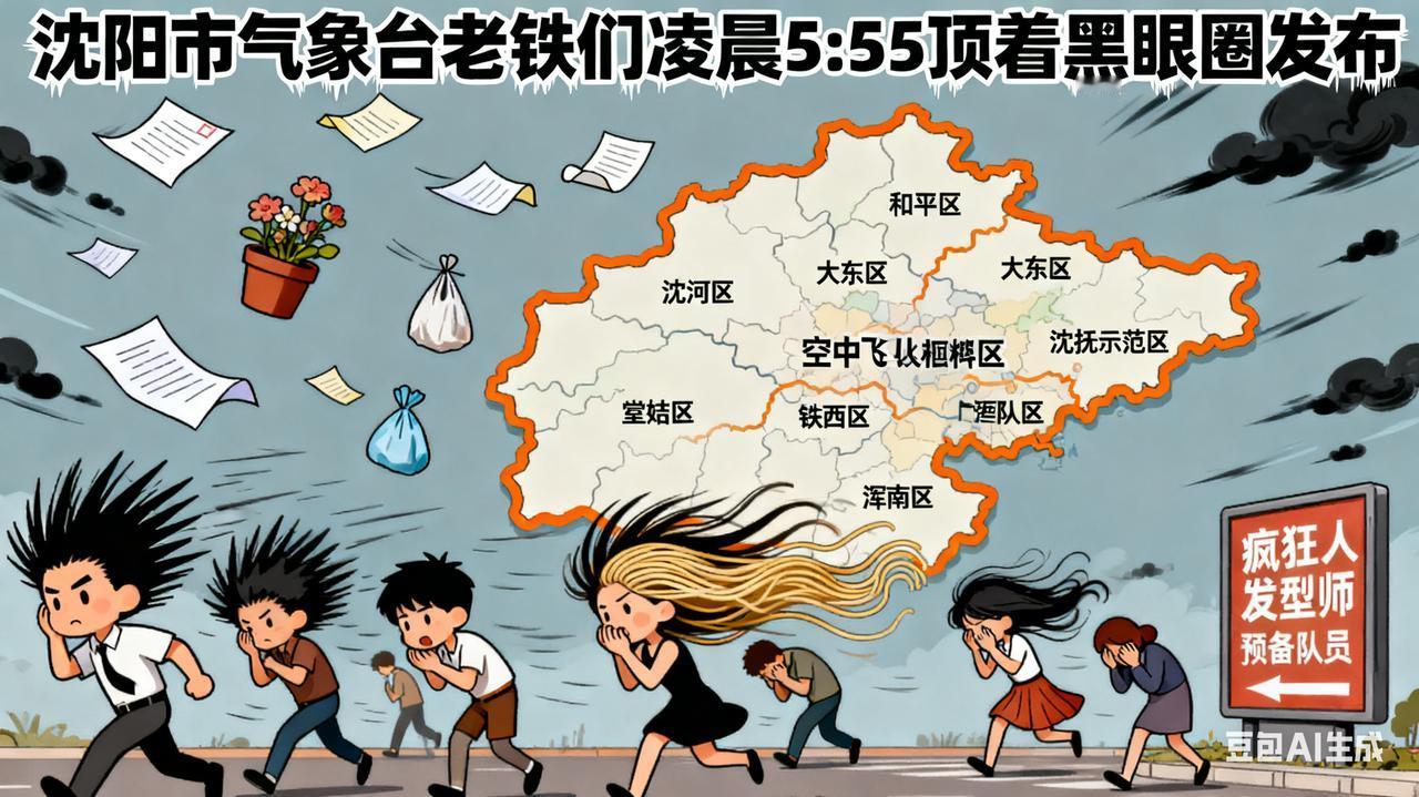 【紧急插播】沈阳妖风来袭！今天白天到夜里，和平区、沈河区等六区+沈抚示范区将开启