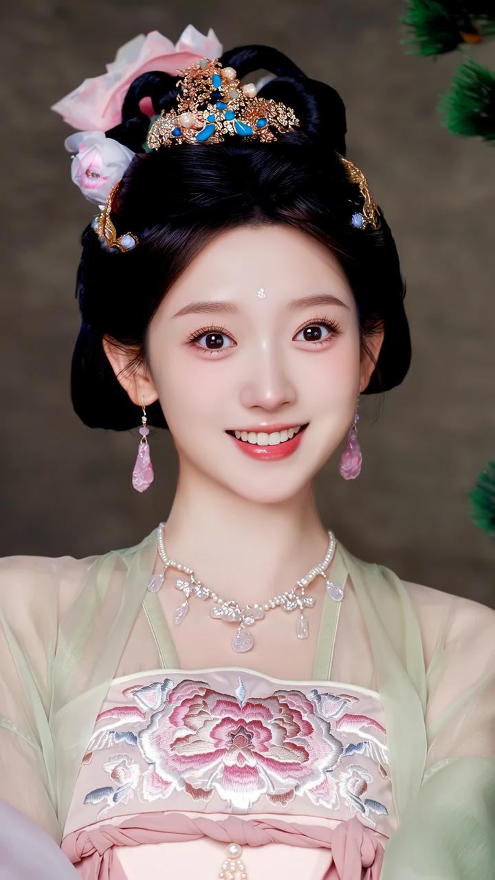 穿越时空的古典美人，精致妆容与华丽服饰完美结合，宛如古代宫廷中的佳人。