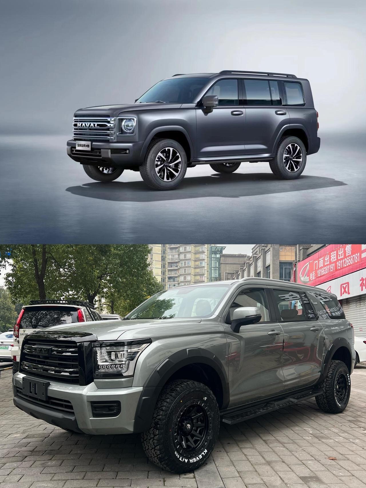 新哈弗H9官照来袭，汽油搭载2.0T发动机与新哈弗H5同款发动机，和新哈弗H5对