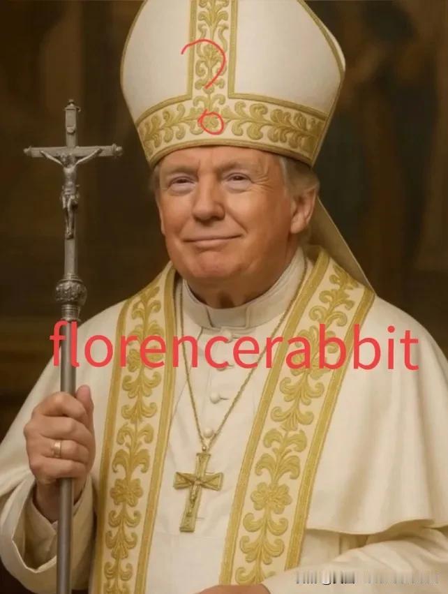 “我想当教皇，那将是我的第一选择。” 橙王在白宫外对记者说道。这位“男士”并非天