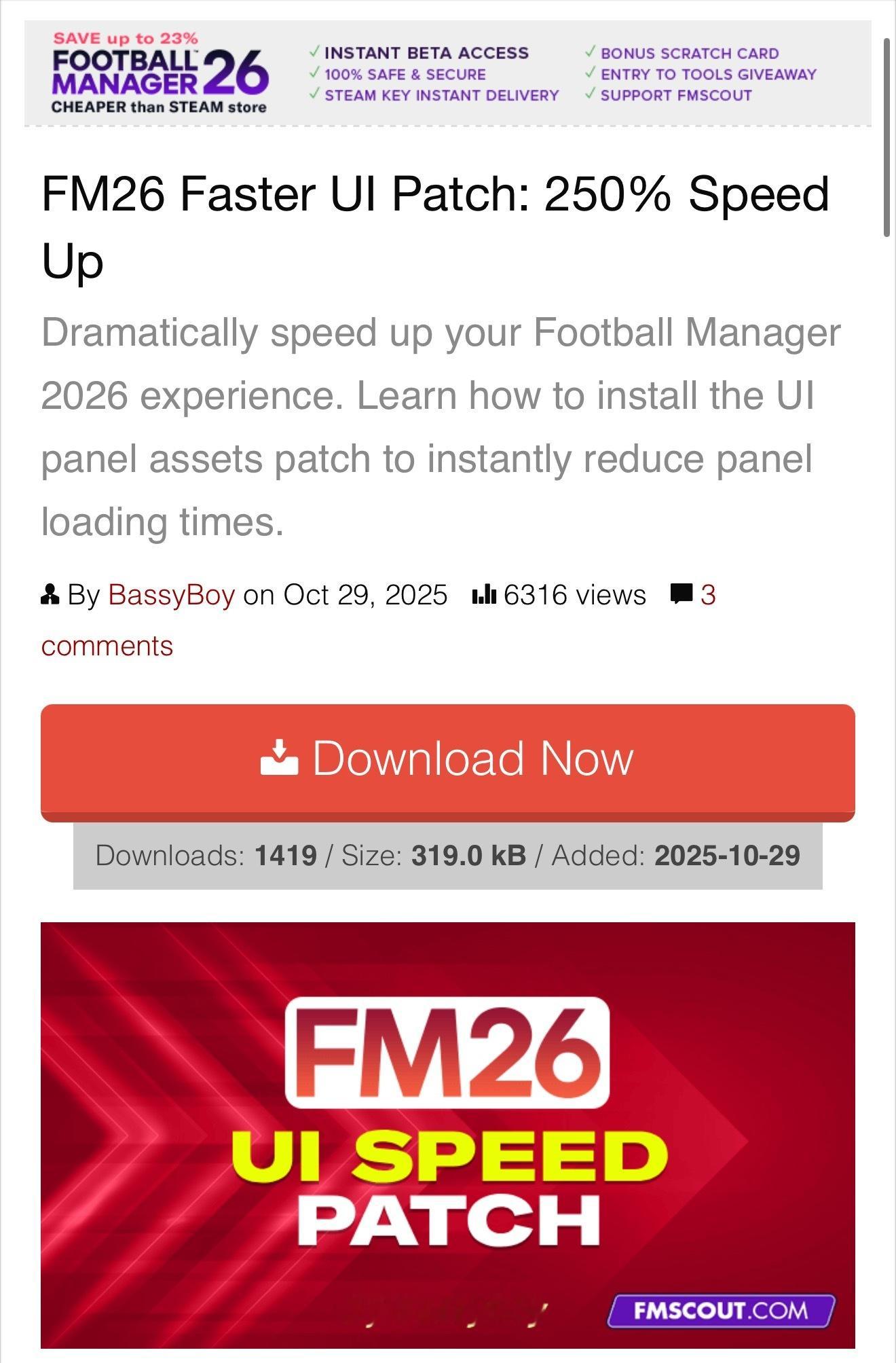 个人制fm26提速补丁 ​​​