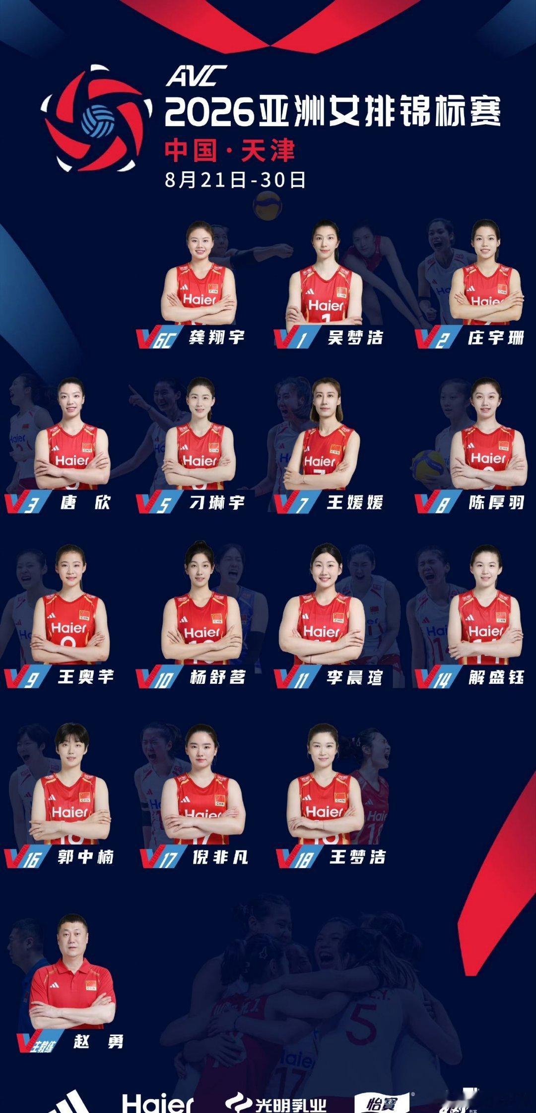 一直赢下去吧【女排有亚锦赛中国女排开门红】2026年女排亚锦赛 A组， 中国女排