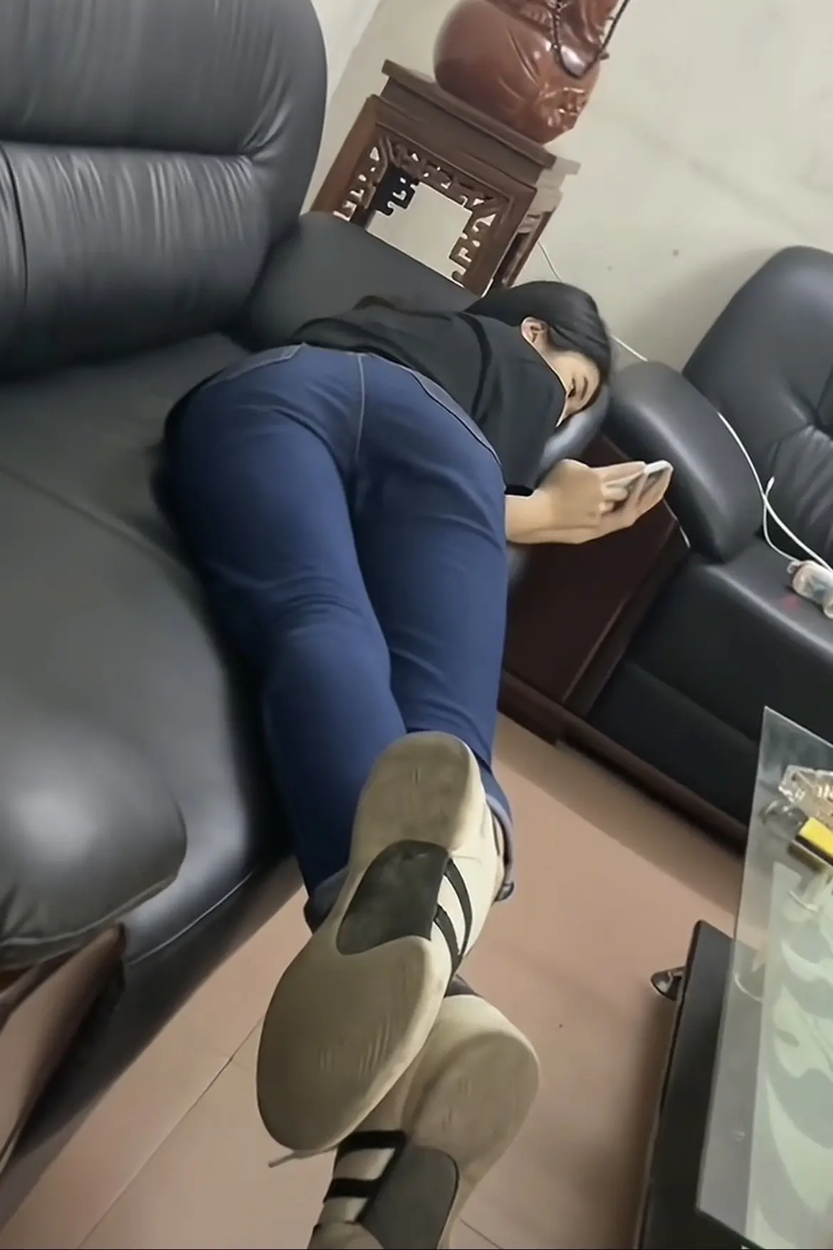 午休 牛仔裤