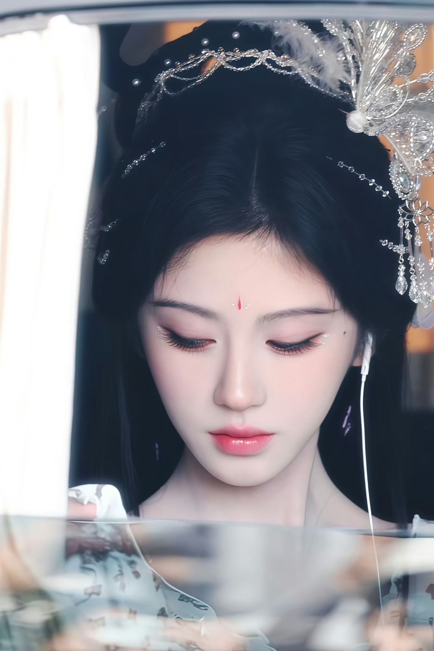 素净一张脸……鞠婧祎苏绿夏