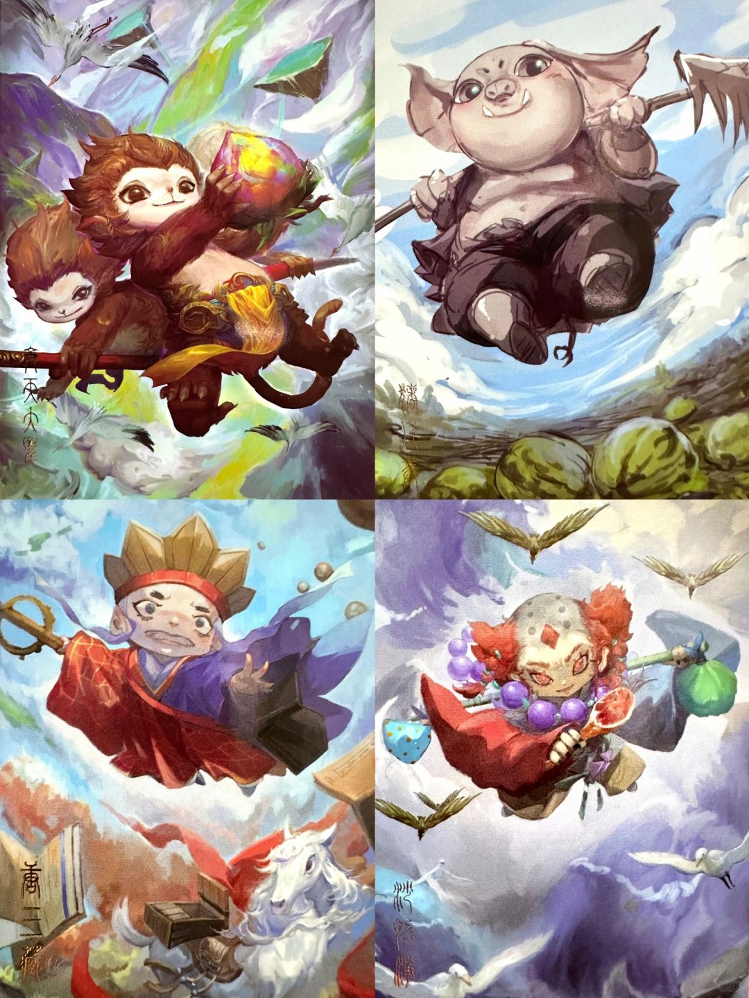 妖怪志 师徒四人可爱风幼儿版 西游记人物