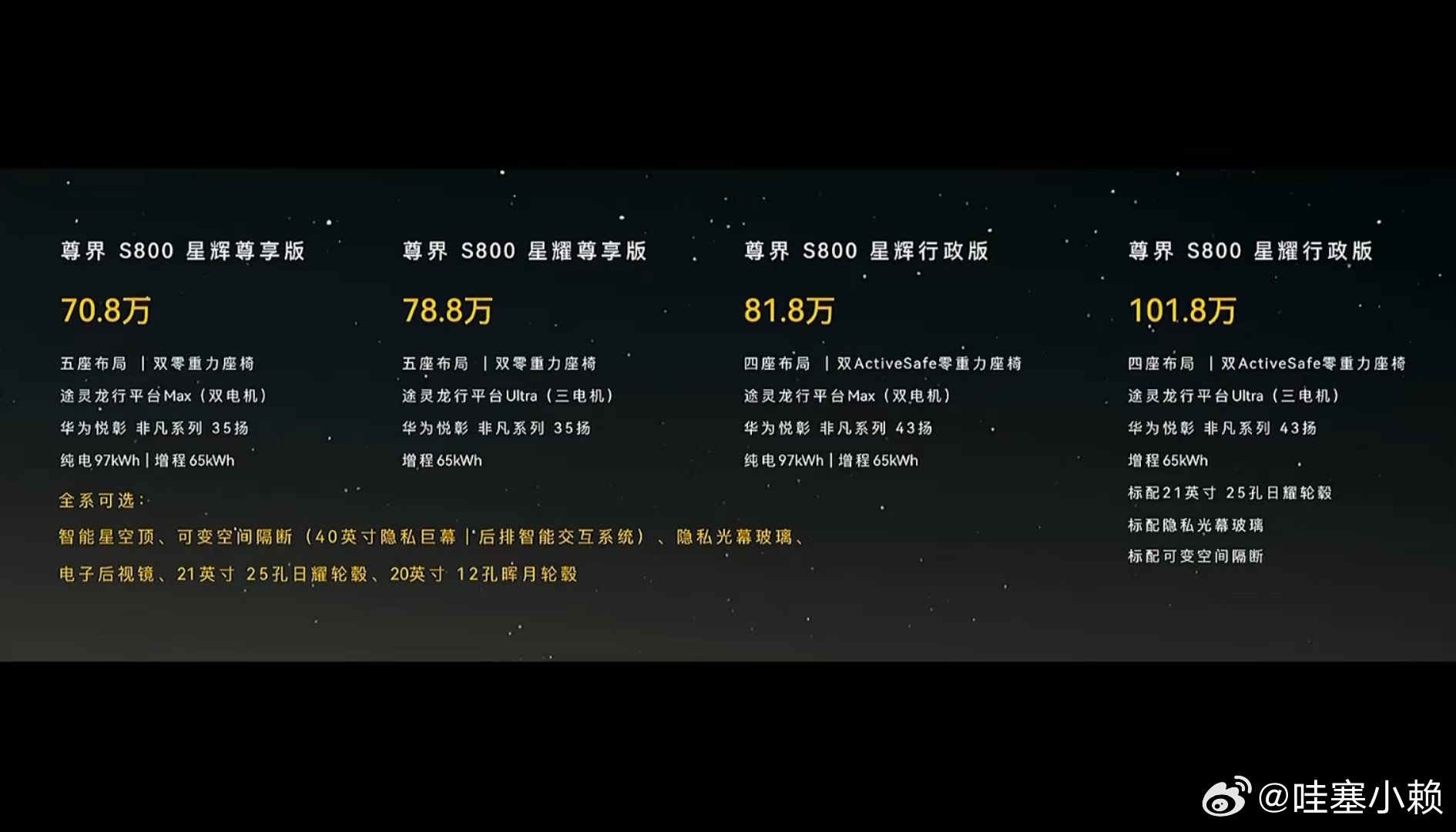 本来觉得尊界s800 太尊了会有很多人望而却步，但是这价格一出简直离谱，这是要大