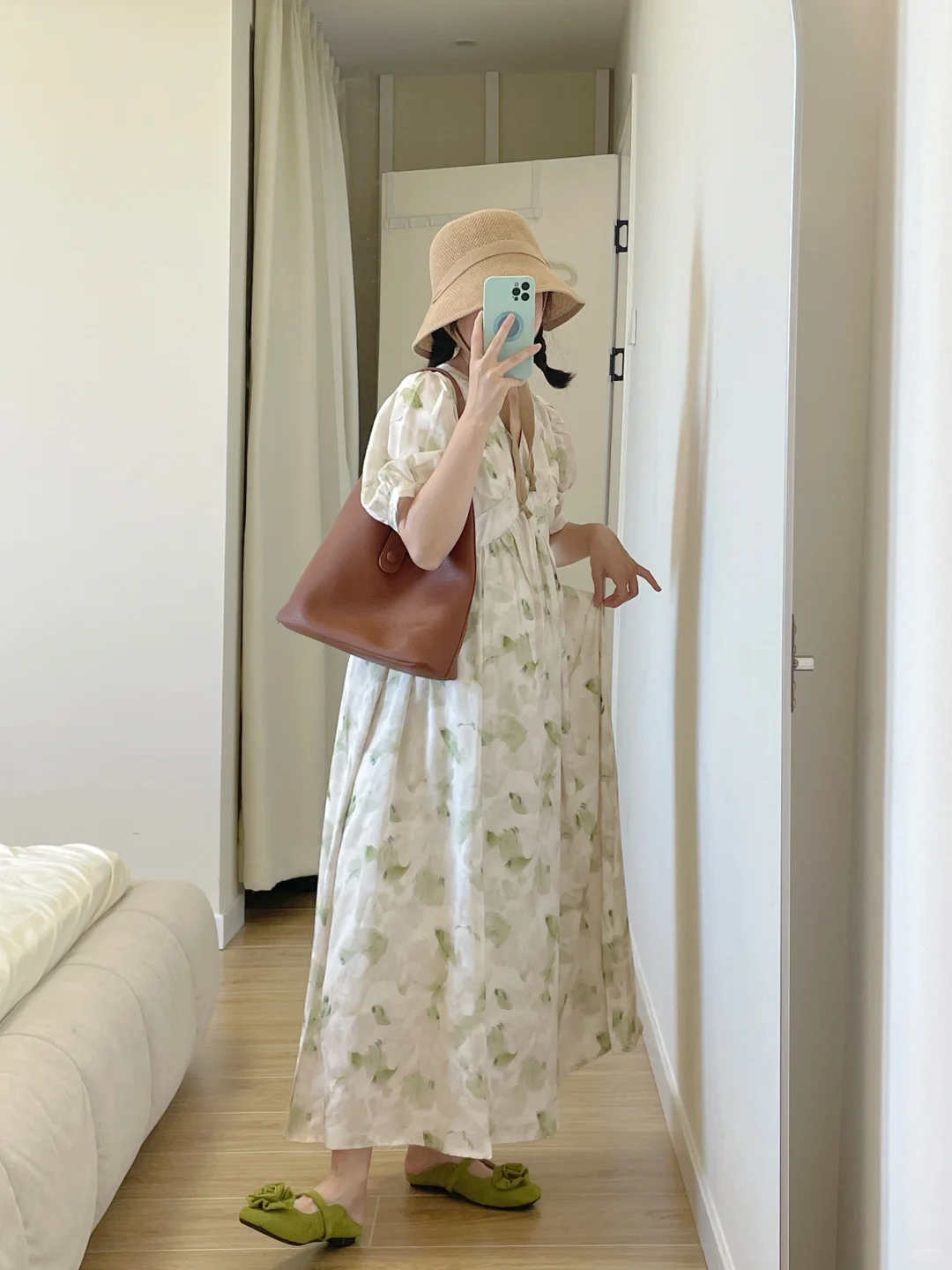 好喜欢好喜欢我的小清新碎花裙～