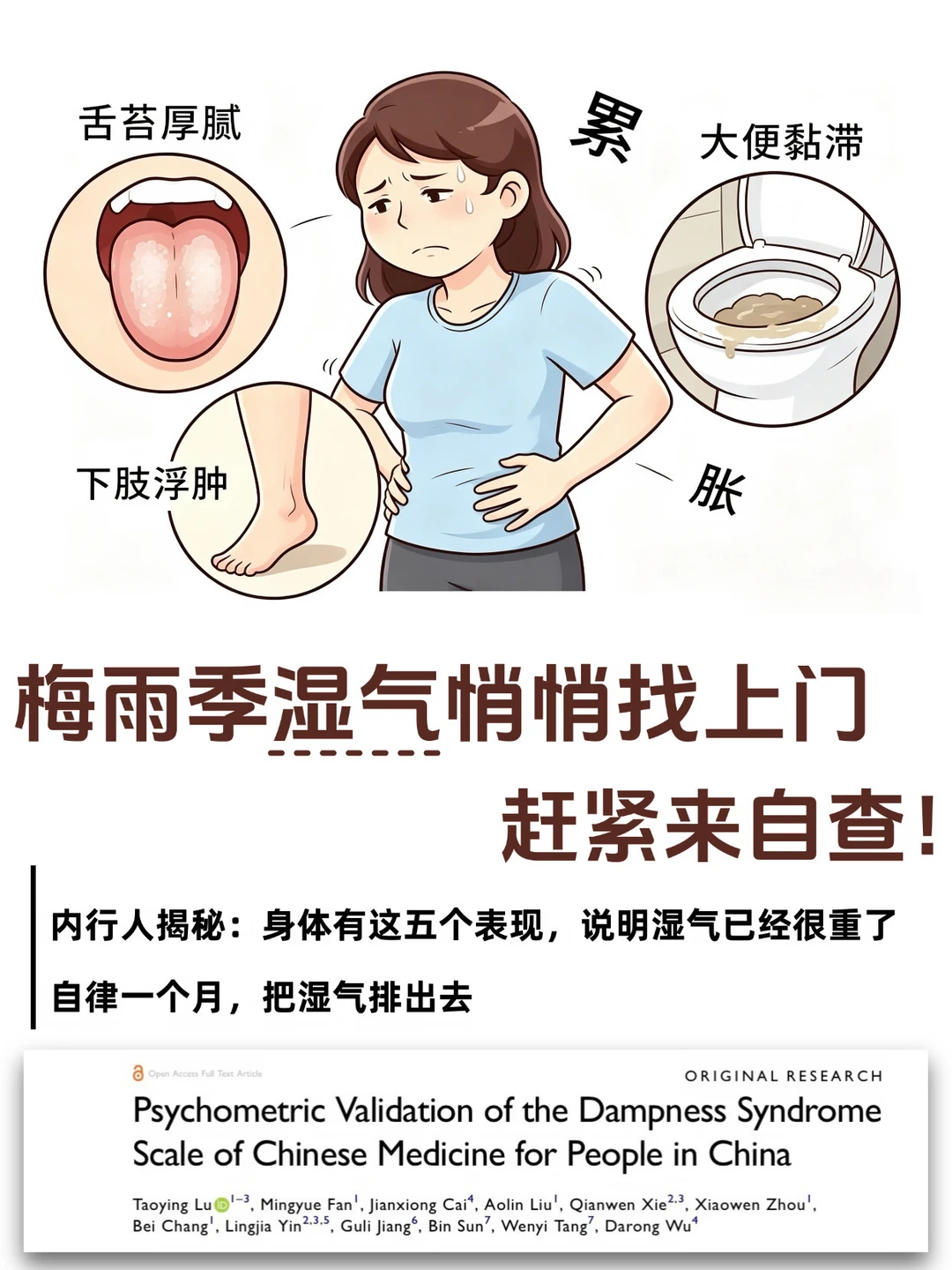 梅雨季，你湿气重吗❓快来自查❗