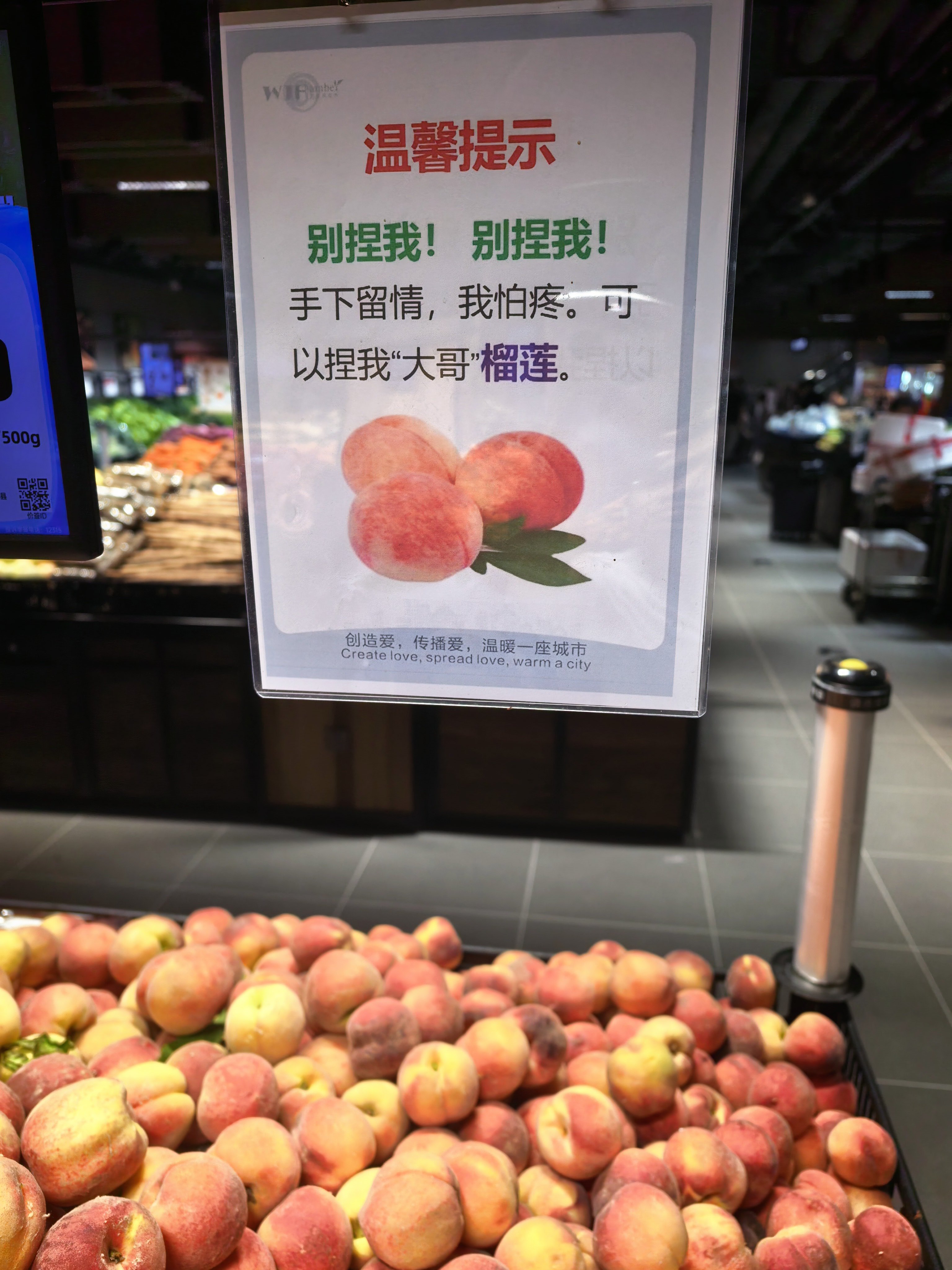 桃子🍑：别觉得我软就可以欺负我！想捏？去找榴莲大哥！榴莲：欢迎来捏