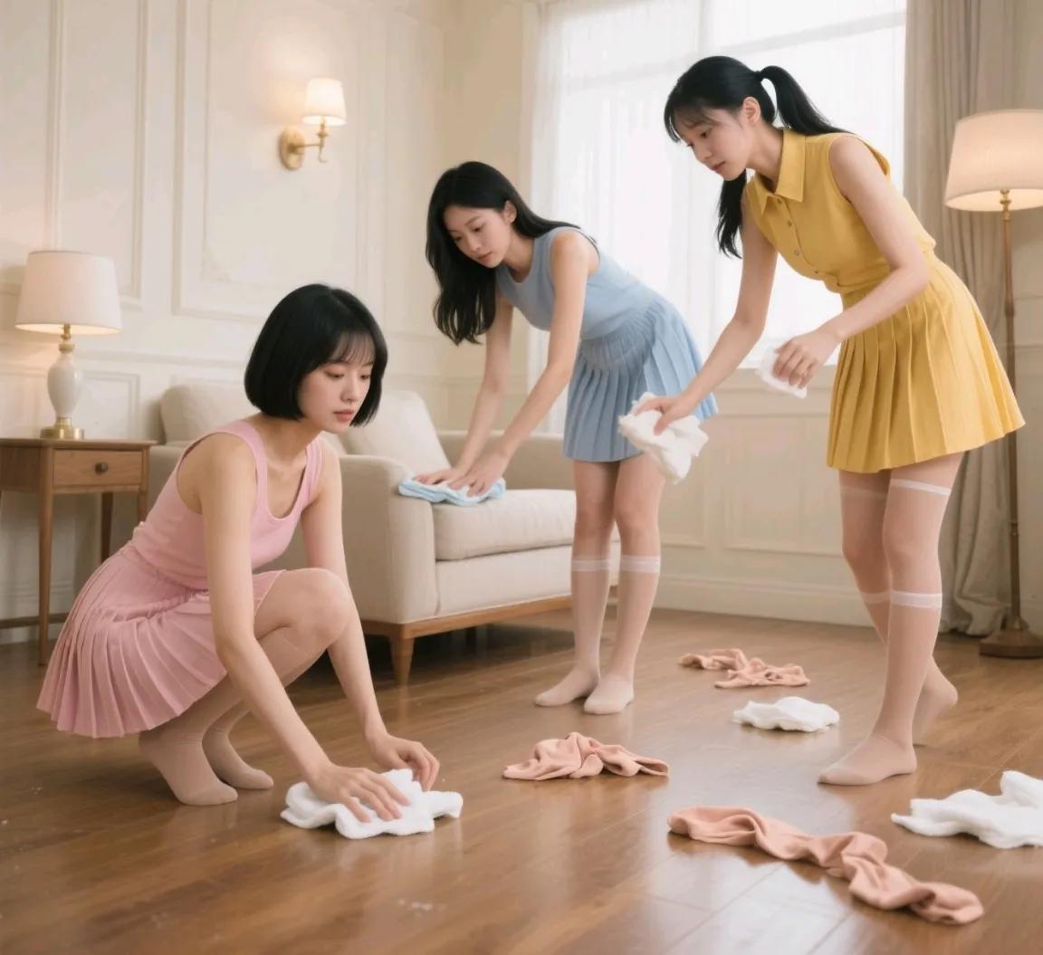 闺蜜们一起打扫，温馨又有趣！👭🧽🏡分享一张最近随手拍的照片