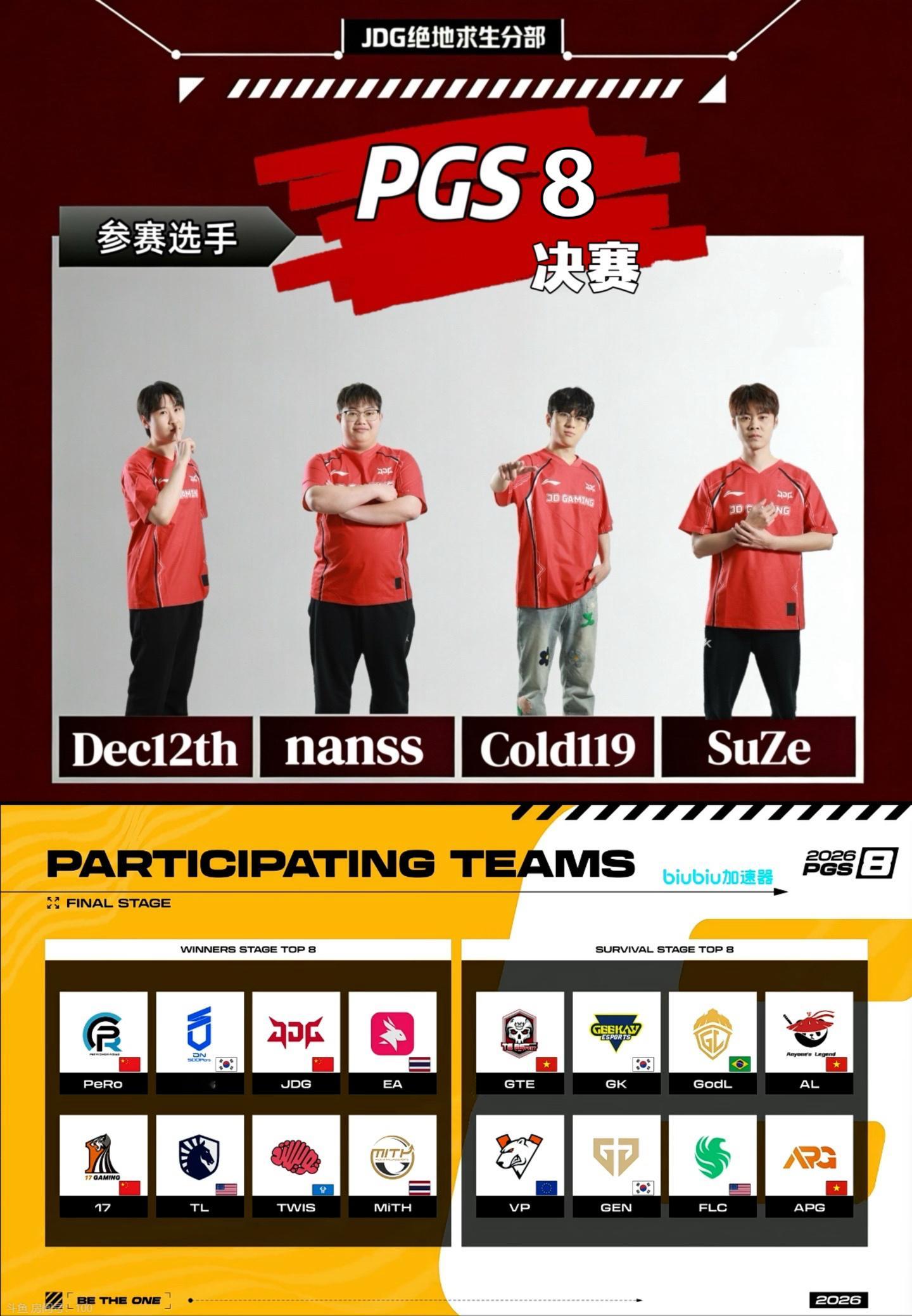 【JDG绝地求生分部丨赛事预告】赛事信息：PGS  PGS·8 决赛 day2赛