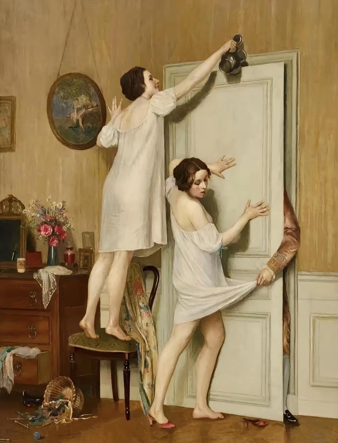 名画欣赏，
咱们东方人实在看不懂……
这是想表达啥寓意呢！