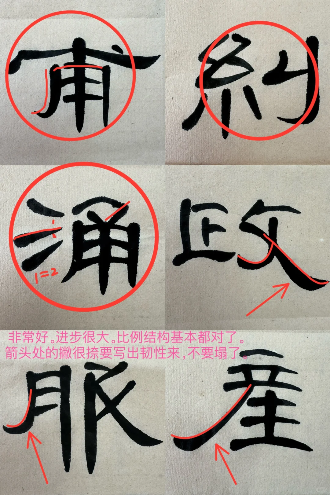 近期学生作业：《曹全碑》精讲课程